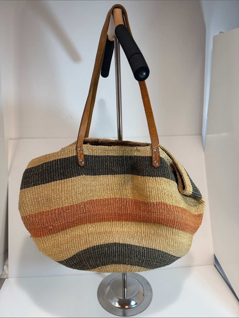 Vintage Sisal Market Tote Made in Kenya